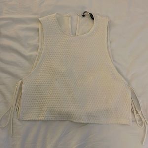 Zara textured 2-in-1 top